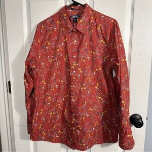 Lands End 100% Supima cotton No Iron dress shirt for women, size 16T